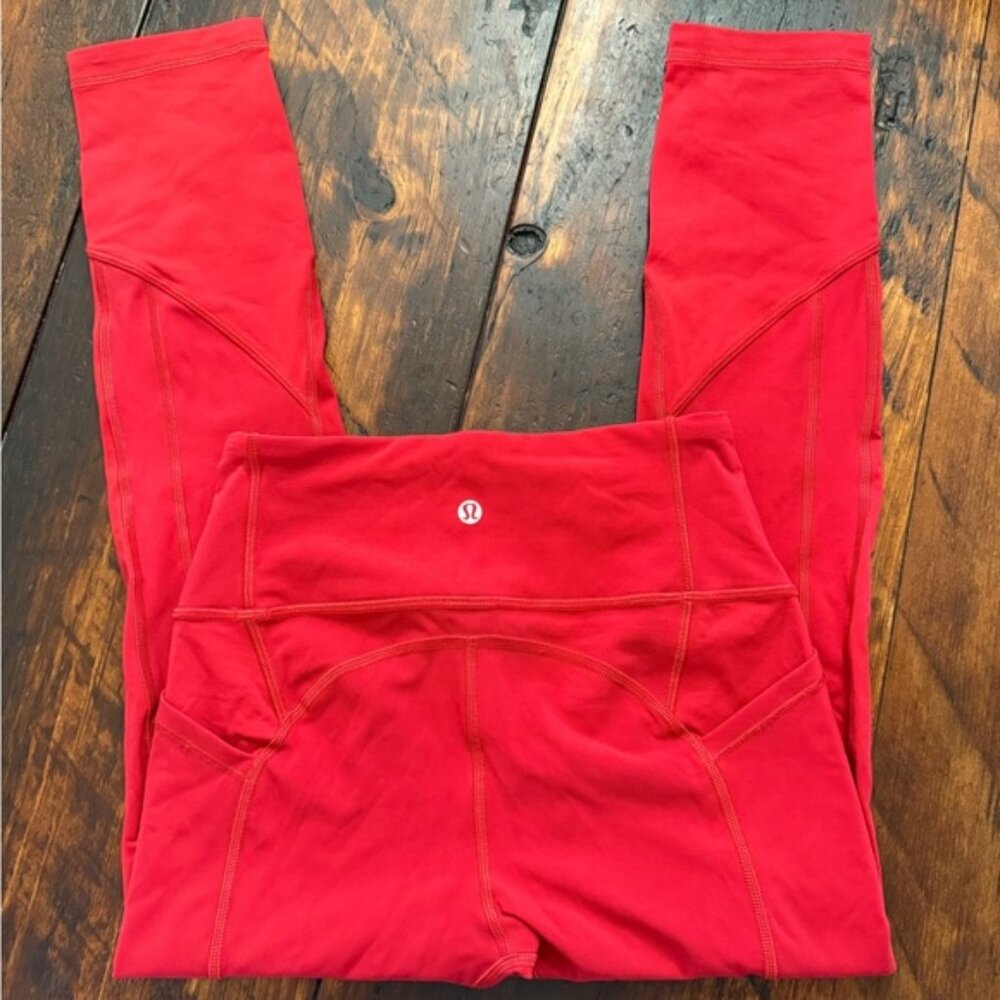 lululemon athletica Red Leggings - Picture 1 of 5